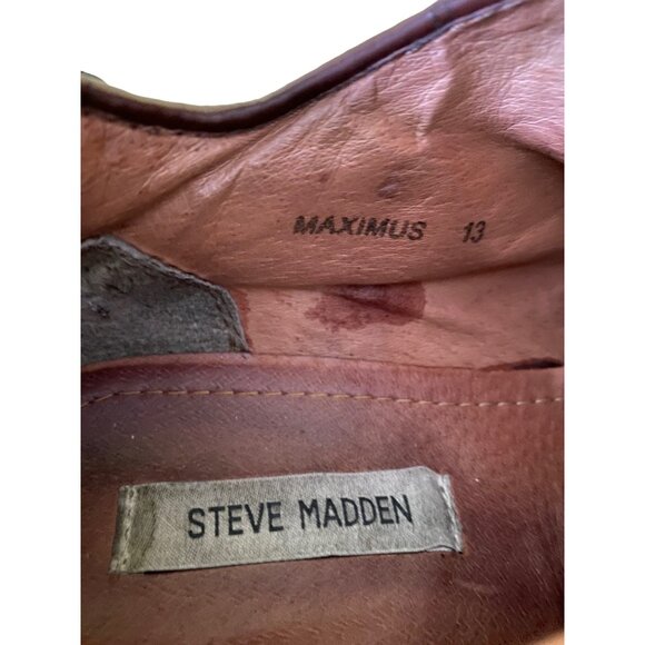 Steve Madden Leather Maximus sz 13 - Picture 5 of 5